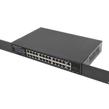 Lanberg RSGE-24P-2GE-2S-250 Unmanaged L2 PoE+ Switch με 24 Θύρες Gigabit (1Gbps) Ethernet και 2 SFP Θύρες