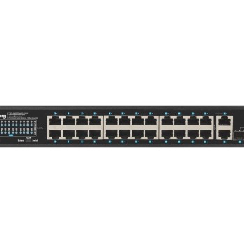 Lanberg RSGE-24P-2GE-2S-250 Unmanaged L2 PoE+ Switch με 24 Θύρες Gigabit (1Gbps) Ethernet και 2 SFP Θύρες