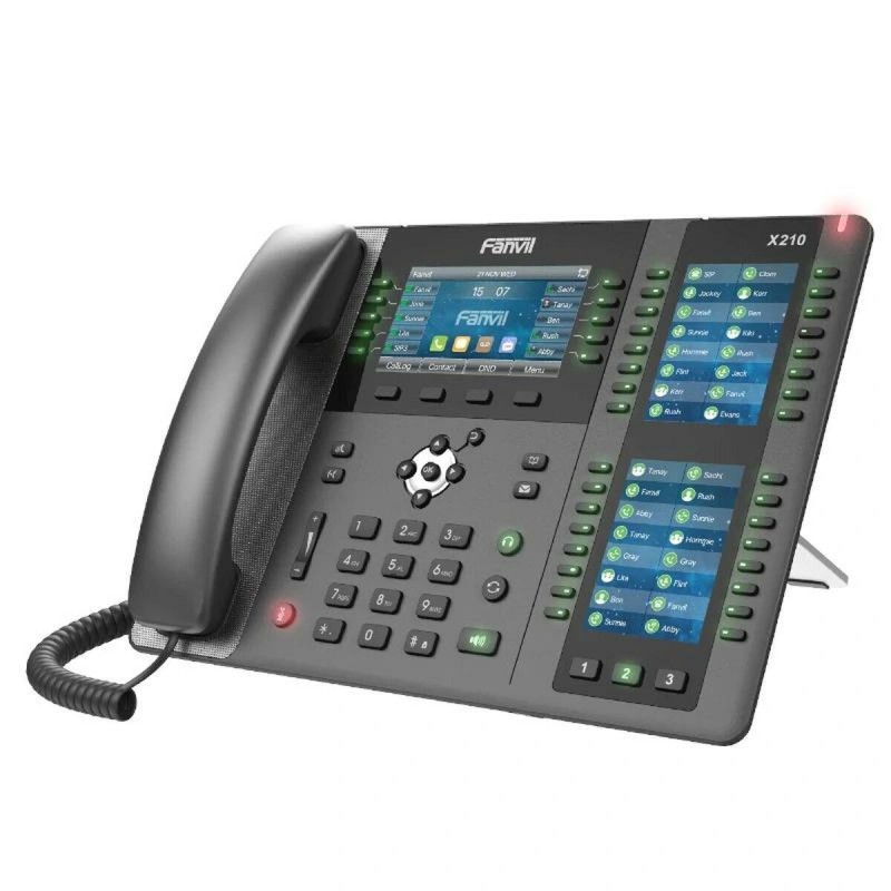 Fanvil X210 Ενσύρματο Τηλέφωνο IP 20 γραμμών Μαύρο