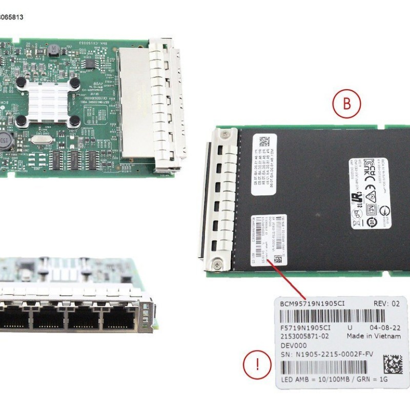 Fujitsu Ενσύρματη Κάρτα Δικτύου Ethernet PY-LA284U2