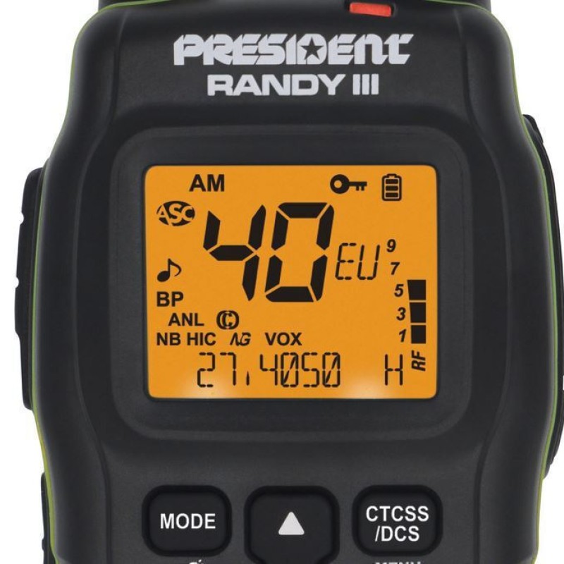 President Randy III CB Αυτοκινήτου 4W με Μονόχρωμη Οθόνη
