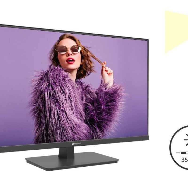 AG Neovo Monitor Συστημάτων CCTV Μαύρο MONNEOSEC0026