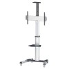 Manhattan Aluminum Height-Adjustable Multimedia Βάση Τηλεόρασης Δαπέδου έως 70