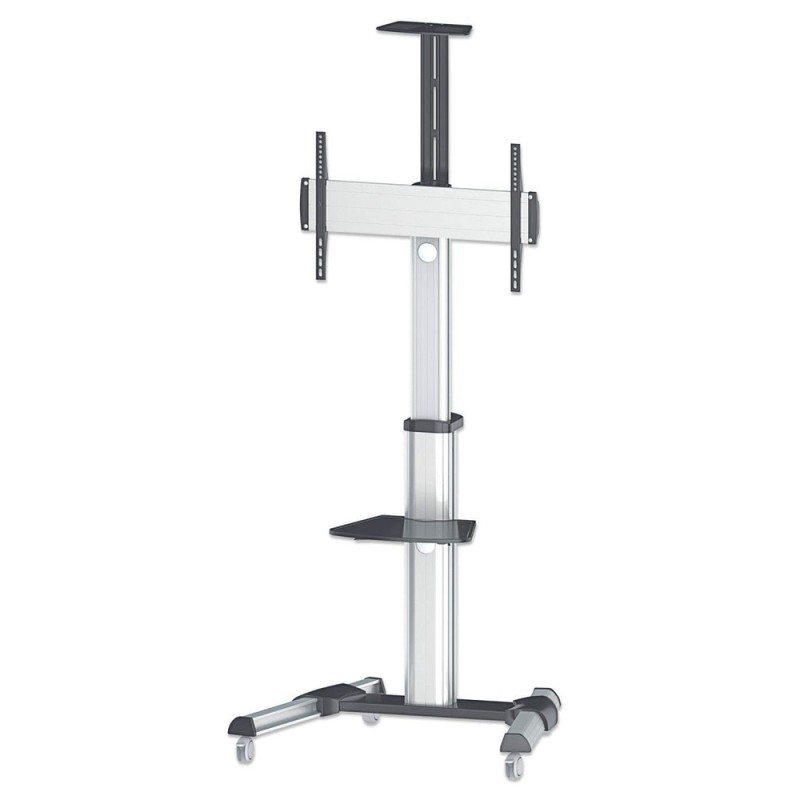 Manhattan Aluminum Height-Adjustable Multimedia Βάση Τηλεόρασης Δαπέδου έως 70