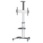 Manhattan Aluminum Height-Adjustable Multimedia Βάση Τηλεόρασης Δαπέδου έως 70