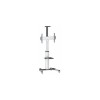 Manhattan Aluminum Height-Adjustable Multimedia Βάση Τηλεόρασης Δαπέδου έως 70