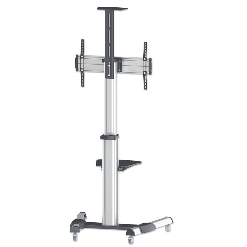 Manhattan Aluminum Height-Adjustable Multimedia Βάση Τηλεόρασης Δαπέδου έως 70
