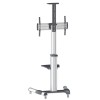 Manhattan Aluminum Height-Adjustable Multimedia Βάση Τηλεόρασης Δαπέδου έως 70