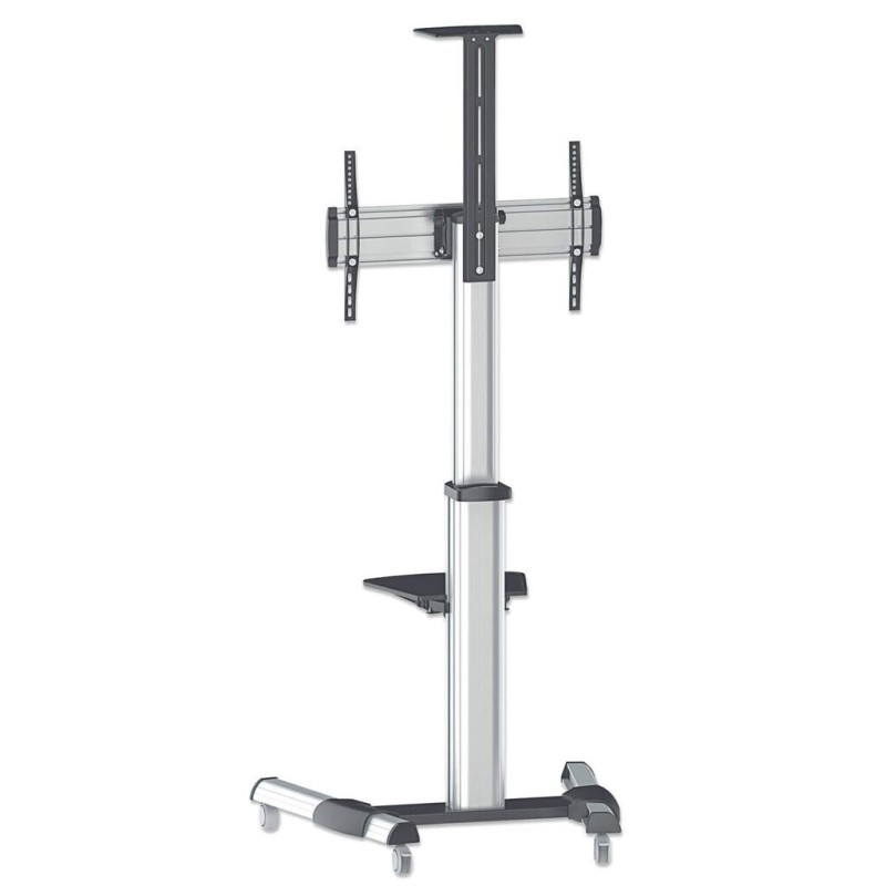 Manhattan Aluminum Height-Adjustable Multimedia Βάση Τηλεόρασης Δαπέδου έως 70