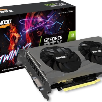 Inno 3D GeForce RTX 3050 6GB GDDR6 Twin X2 Κάρτα Γραφικών N30502-06D6-1711VA60