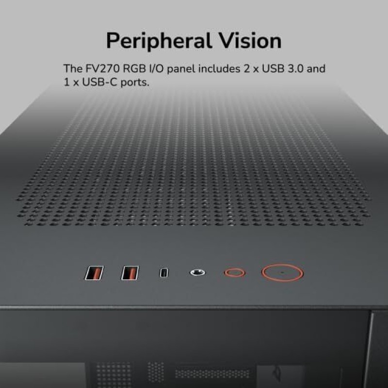 Cougar FV270 Midi Tower Κουτί Υπολογιστή με Πλαϊνό Παράθυρο και RGB Φωτισμό Λευκό