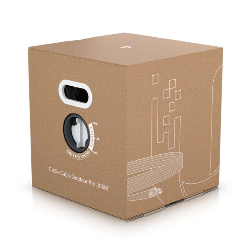 Ubiquiti U/FTP (STP) Cat.5e Καλώδιο Δικτύου Ethernet εξωτερικού χώρου χωρίς ακροδέκτες 305m Λευκό (UACC-CABLE-C5E-OUTDOOR-PRO-305M-W)