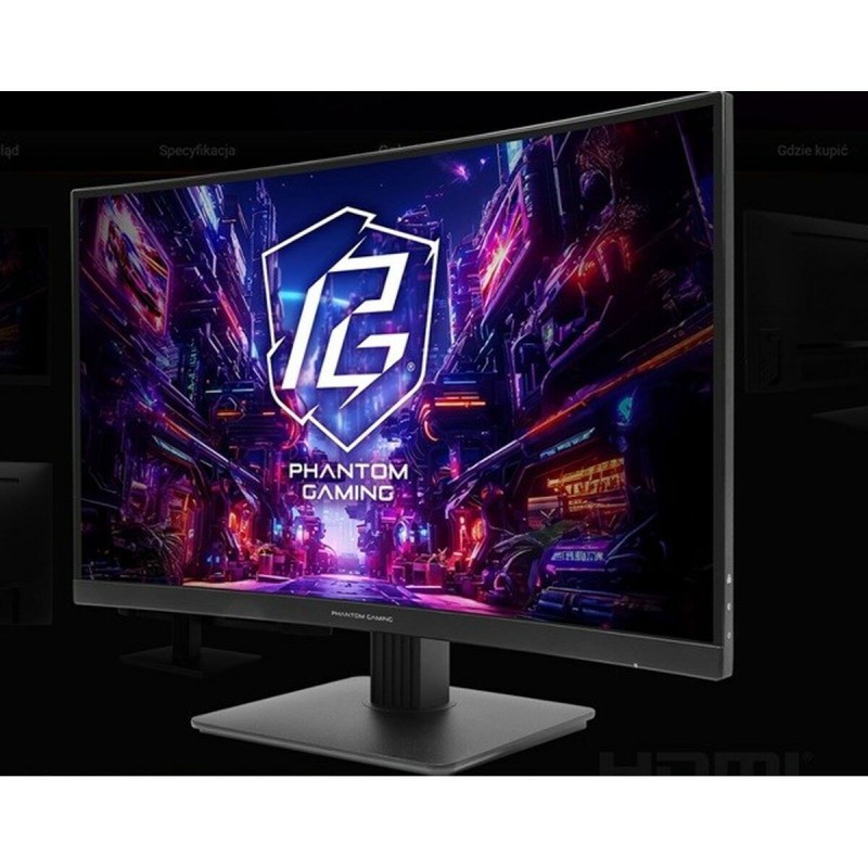 ASRock Phantom Gaming PG27QRT1B VA Curved Gaming Monitor 27