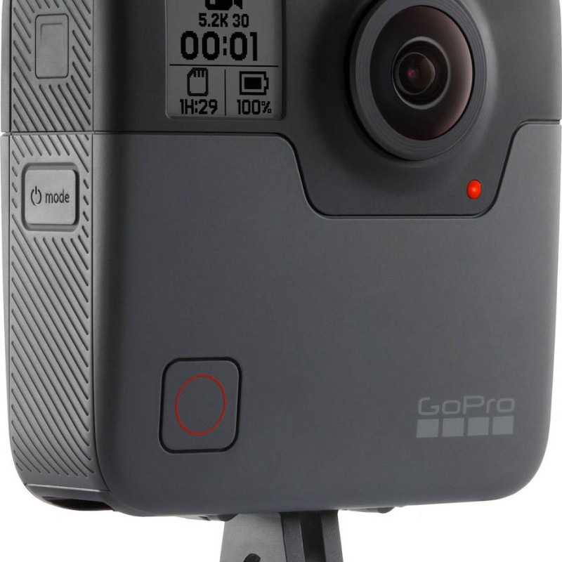 GoPro Fusion Action Camera 4K Ultra HD Λήψης 360° Υποβρύχια με WiFi Μαύρη