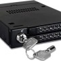 Icy Dock ToughArmor Rugged Full Metal Dual Bay RAID 2.5 Inch SATA HDD/SSD Mobile Rack for External 3.5 Inch Drive Bay Μαύρο (MB992SKR-B)