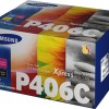 Samsung CLT-P406C Γνήσιο Multipack Toner Laser Εκτυπωτή Μαύρο/Κίτρινο/Κυανό/Ματζέντα 4τμχ (SU375A)