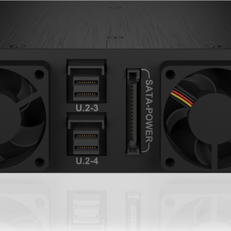 Icy Box Backplane For 5.25-Inch Bay Μαύρο (IB-2242U2K)