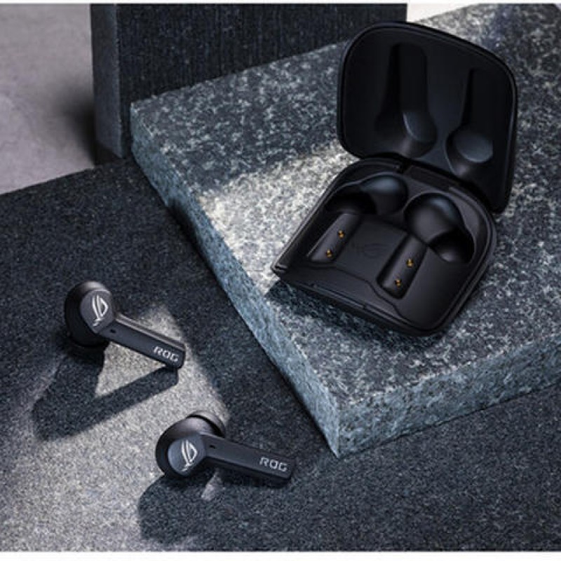 Asus ROG Cetra SpeedNova In-ear Bluetooth Handsfree Ακουστικά με Αντοχή στον Ιδρώτα και Θήκη Φόρτισης Midnight Black