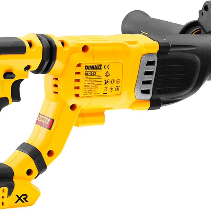 Dewalt DCH263N Κρουστικό Σκαπτικό Πιστολέτο Μπαταρίας Brushless 18V Solo με Υποδοχή SDS Plus DCH263N