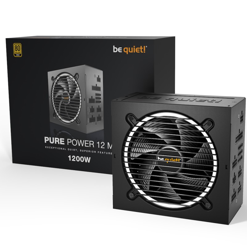 Be Quiet Pure Power 12 M 1200W Μαύρο Τροφοδοτικό Υπολογιστή Full Modular 80 Plus Gold