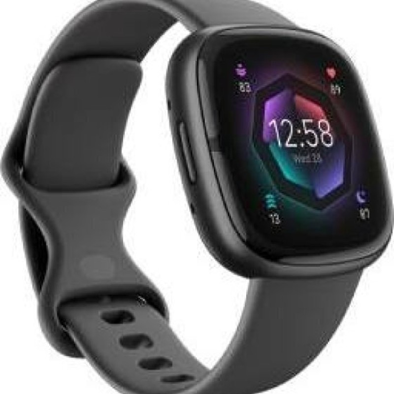 Fitbit Sense 2 Aluminium Αδιάβροχο Smartwatch με Παλμογράφο (Shadow Grey / Graphite)