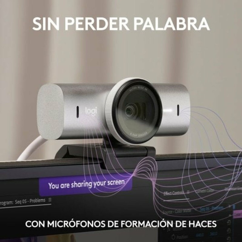 Logitech MX Brio Web Camera 4K 60FPS με Autofocus Ασημί 960-001554