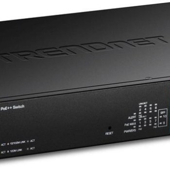 Trendnet TPE-1020SB Unmanaged L2 PoE++ Switch με 8 Θύρες Gigabit (1Gbps) Ethernet και 2 SFP Θύρες