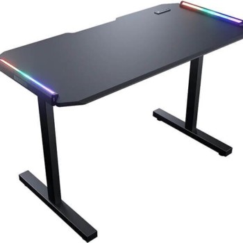 Γραφείο Gaming Ξύλινο Μαύρο με LED & USB θύρες 91.92x64.2x69.71εκ. 3M1202WB.0002