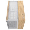 Corsair 2500X Gaming Micro Tower Κουτί Υπολογιστή με Πλαϊνό Παράθυρο White/Bamboo Wood