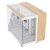 Corsair 2500X Gaming Micro Tower Κουτί Υπολογιστή με Πλαϊνό Παράθυρο White/Bamboo Wood