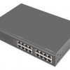 Network Switch Digitus 8-port Gigabitgabit Poe + Injektor 250w Schw