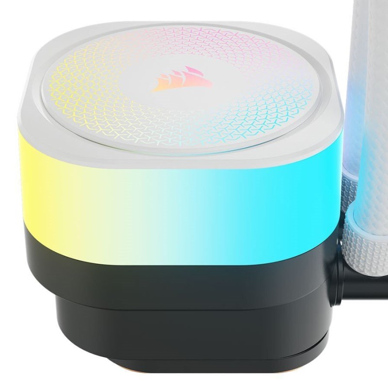 Corsair ICUE LINK TITAN 360 RX RGB Υδρόψυξη Επεξεργαστή Τριπλού Ανεμιστήρα 120mm για Socket AM4/AM5/1700 Λευκή