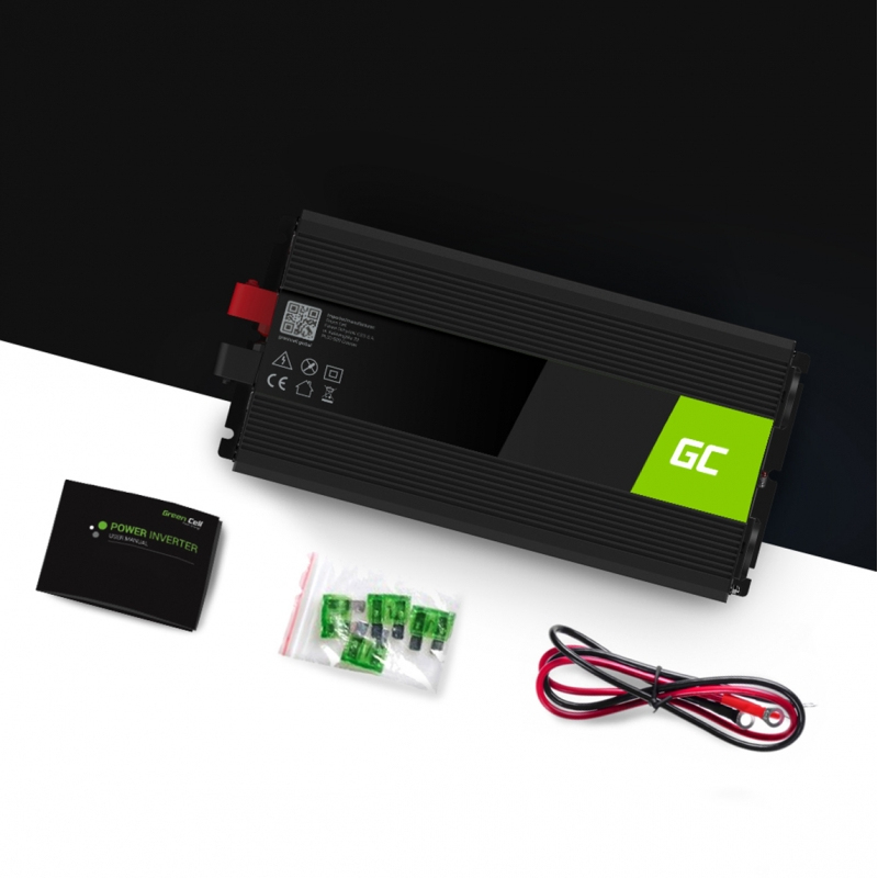 Green Cell Inverter Αυτοκινήτου για Μετατροπή 12V DC σε 230V AC με 1xUSB INV15