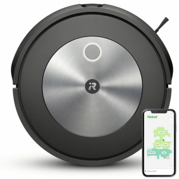 iRobot Roomba j5 Σκούπα Ρομπότ για Σκούπισμα & Σφουγγάρισμα με Χαρτογράφηση και Wi-Fi Μαύρη