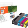 Peach Συμβατό Μελάνι Εκτυπωτή InkJet PI300 219ml Μαύρο 4τμχ PI300-750