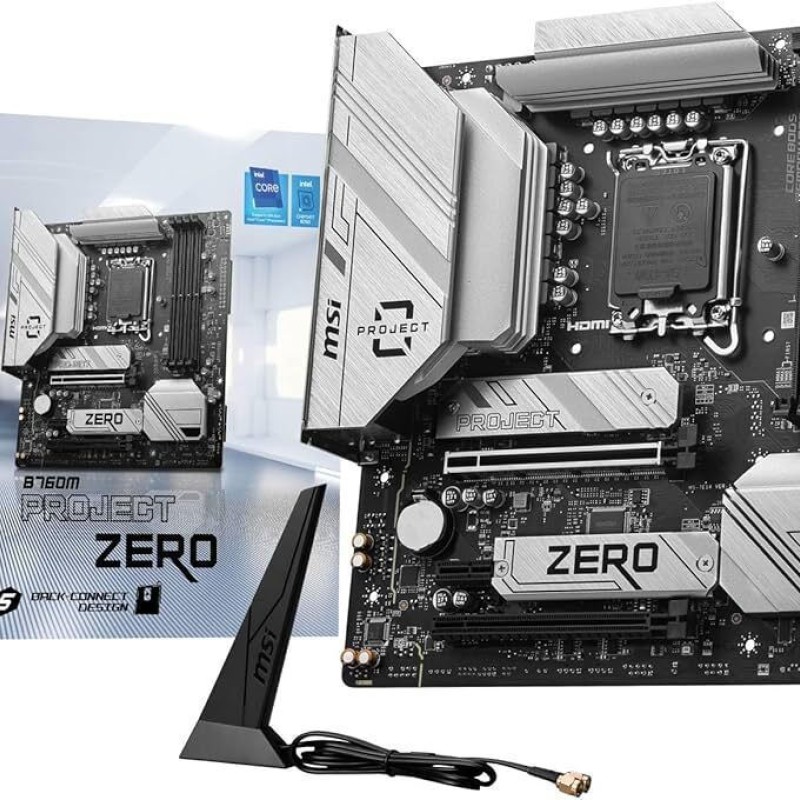 MSI B760M Project Zero Wi-Fi Motherboard Micro ATX με Intel 1700 Socket
