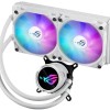 Asus ROG Strix LC III 240 (v2) Υδρόψυξη Επεξεργαστή Διπλού Ανεμιστήρα 120mm για Socket AM4/AM5/1700/1200 με ARGB Φωτισμό Λευκή