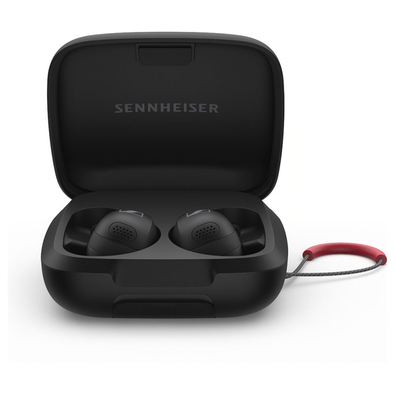 Sennheiser Momentum Sport In-ear Bluetooth Handsfree Ακουστικά με Αντοχή στον Ιδρώτα και Θήκη Φόρτισης Black