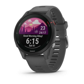 Garmin Forerunner 255 46mm Αδιάβροχο Smartwatch με Παλμογράφο (Slate Gray)