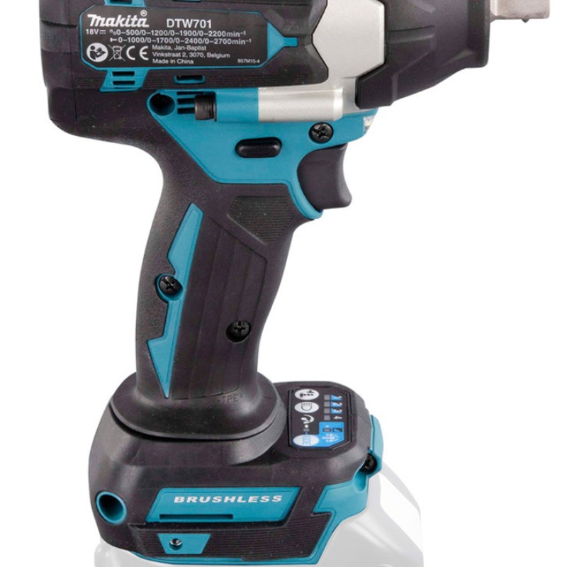 Makita DTW701Z Brushless Μπουλονόκλειδο Μπαταρίας 18V Solo με Υποδοχή 1/2