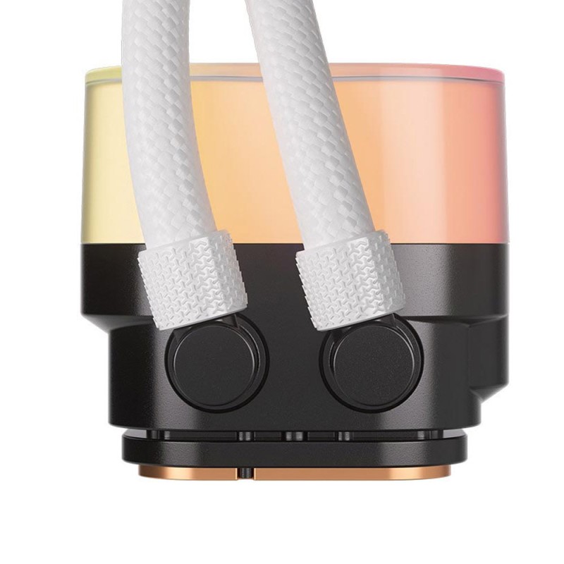 Corsair iCUE Link Titan RX RGB LCD Υδρόψυξη Επεξεργαστή Διπλού Ανεμιστήρα 120mm για Socket AM4/AM5/1700 Λευκή