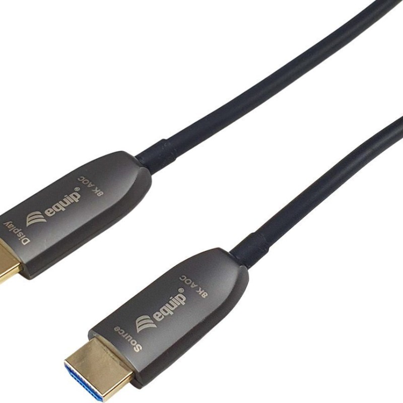 Equip HDMI 2.1 Cable HDMI male - HDMI male 50m Μαύρο 119422