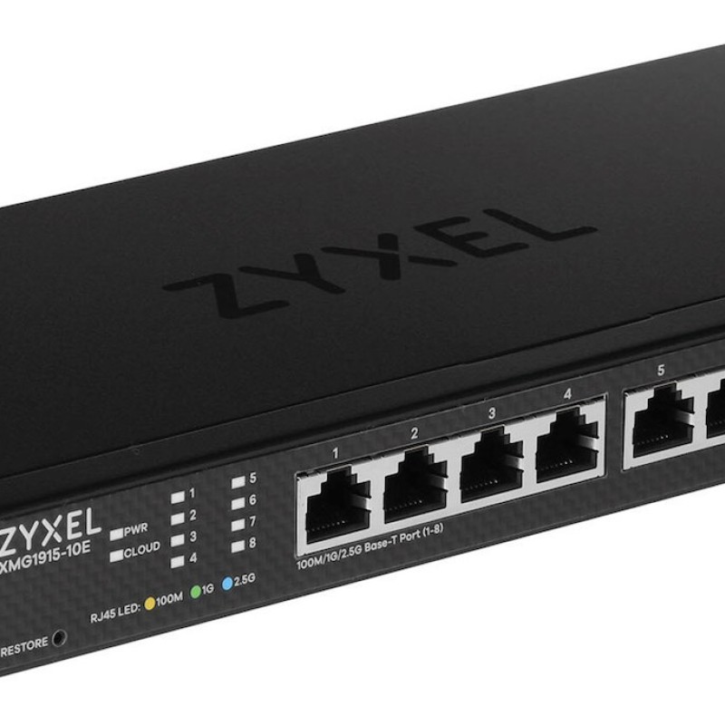 Zyxel XMG1915-10E Managed L2 Switch με 8 Θύρες Gigabit (1Gbps) Ethernet και 2 SFP Θύρες