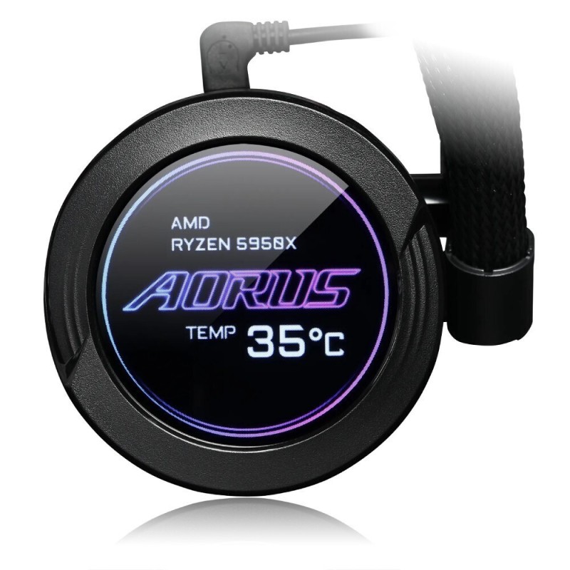 Gigabyte Aorus Waterforce X II 360 Υδρόψυξη Επεξεργαστή Τριπλού Ανεμιστήρα 120mm για Socket AM4/AM5/1700/1200/115x με ARGB Φωτισμό
