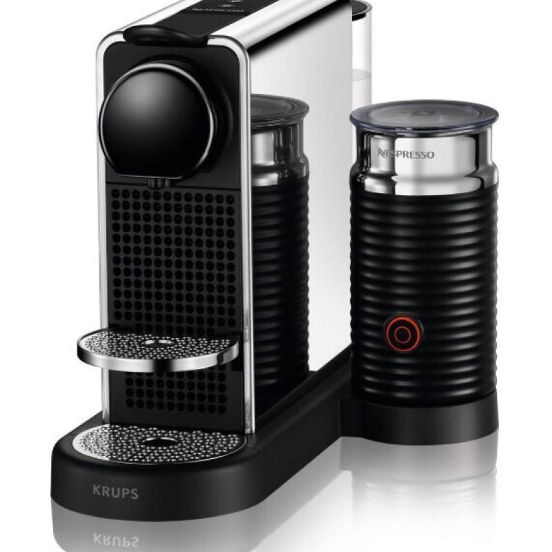 Krups CitiZ & Milk Καφετιέρα για Κάψουλες Nespresso με Αφρογαλιέρα Μαύρη