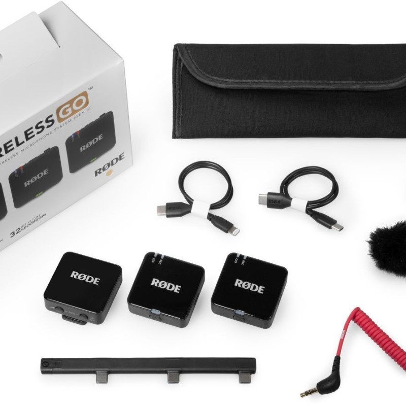 Rode Wireless GO Gen3 Ασύρματο Πυκνωτικό Μικρόφωνο Πέτου, Clip On Δημοσιογραφικό