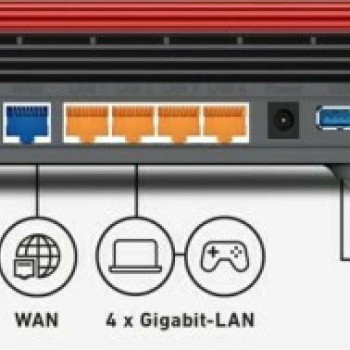 AVM FRITZ!Box 7590 AX VDSL2 Ασύρματο Modem Router Wi‑Fi 6 με 4 Θύρες Gigabit Ethernet