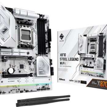 ASRock Steel Legend WiFi X870 Motherboard ATX με AMD AM5 Socket