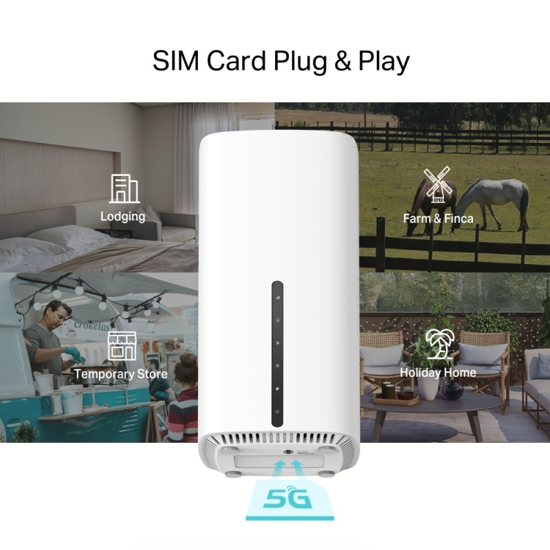 TP-LINK Archer NX200 v1 Ασύρματο 5G Mobile Router Wi‑Fi 6 με 2 Θύρες Gigabit Ethernet