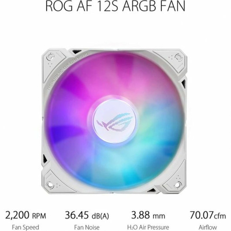 Asus ROG Ryuo III 240 ARGB Υδρόψυξη Επεξεργαστή Διπλού Ανεμιστήρα 120mm για Socket AM4/AM5/1700/1200/115x Λευκή